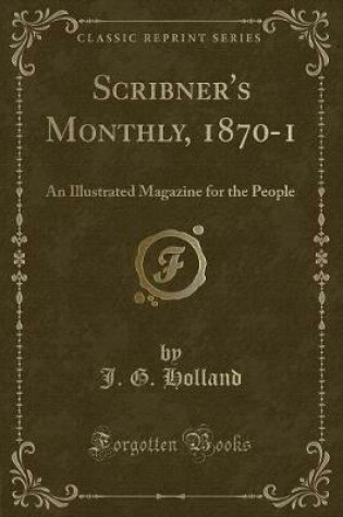 Cover of Scribner's Monthly, 1870-1