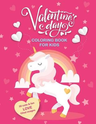 Book cover for Valentine's Day Coloring Book For Kids