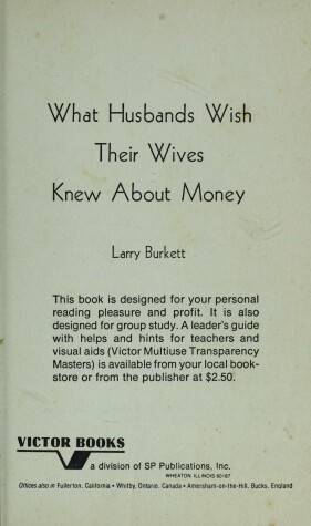 Book cover for What Husbands Wish Their Wives Knew about Money