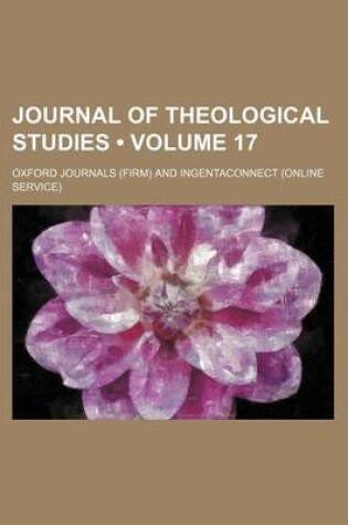 Cover of Journal of Theological Studies (Volume 17)