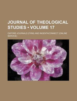 Book cover for Journal of Theological Studies (Volume 17)