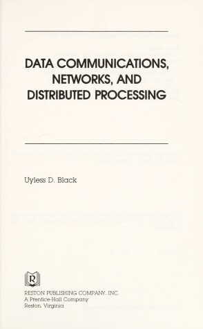 Book cover for Data Communications, Networks and Distributed Processing