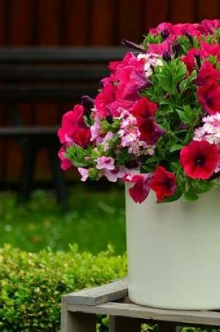 Cover of Petunia Flowers in a White Planter Journal