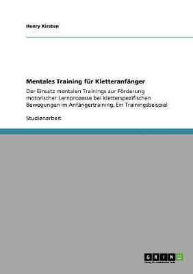 Book cover for Mentales Training fur Kletteranfanger
