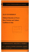 Cover of Political Clienteles in Power