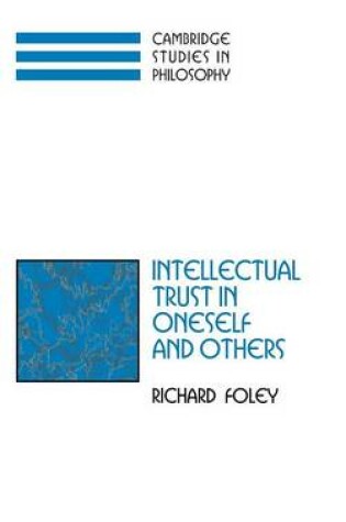 Cover of Intellectual Trust in Oneself and Others