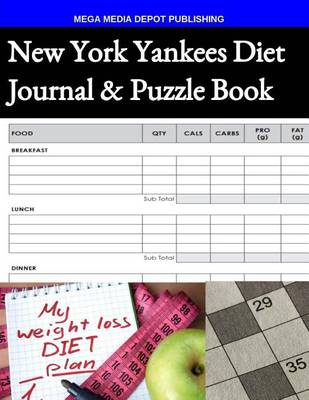 Book cover for New York Yankees Diet Journal & Puzzle Book