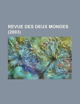 Book cover for Revue Des Deux Mondes (2003)