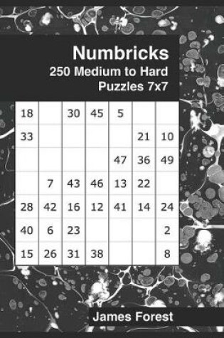 Cover of 250 Numbricks 7x7 medium to hard puzzles