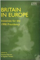 Book cover for Britain in Europe - Initiatives for the 1998 Presidency