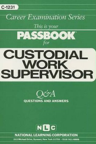 Cover of Custodial Work Supervisor