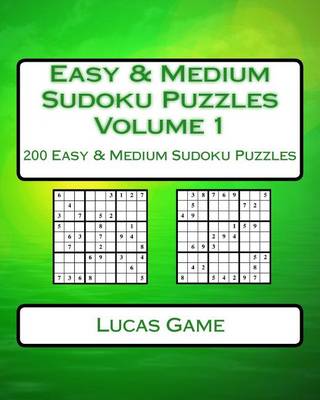 Cover of Easy & Medium Sudoku Puzzles Volume 1