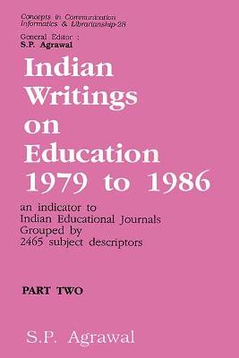 Book cover for Indian Writings on Education 1979 to 1986