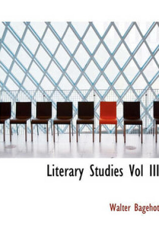 Cover of Literary Studies Vol III