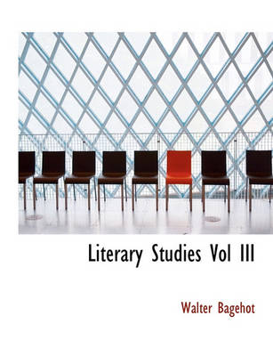 Book cover for Literary Studies Vol III