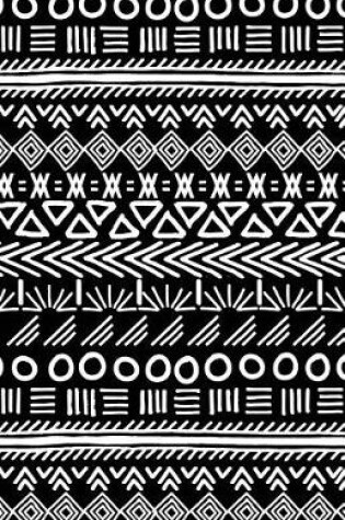 Cover of Bullet Journal Tribal Art Pattern Black and White