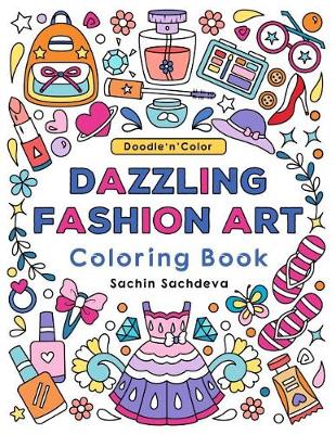 Book cover for Doodle N Color Dazzling Fashion Art