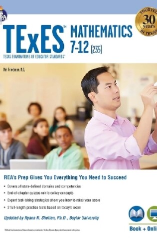 Cover of TExES Mathematics 7-12 (235) Book + Online