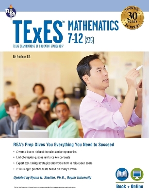 Book cover for TExES Mathematics 7-12 (235) Book + Online