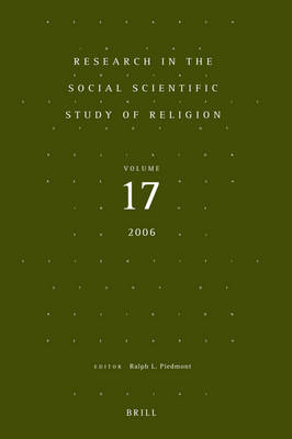 Cover of Research in the Social Scientific Study of Religion, Volume 17