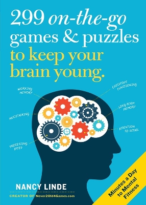 Book cover for 299 On-the-Go Games & Puzzles to Keep Your Brain Young