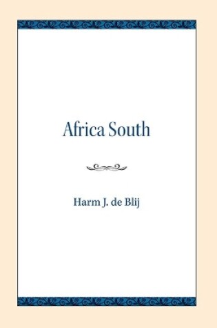 Cover of Africa South