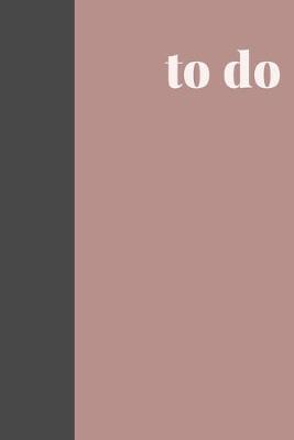 Book cover for To Do