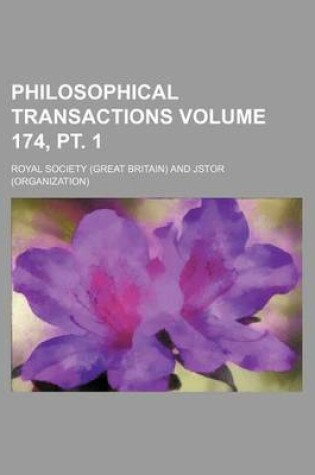 Cover of Philosophical Transactions Volume 174, PT. 1