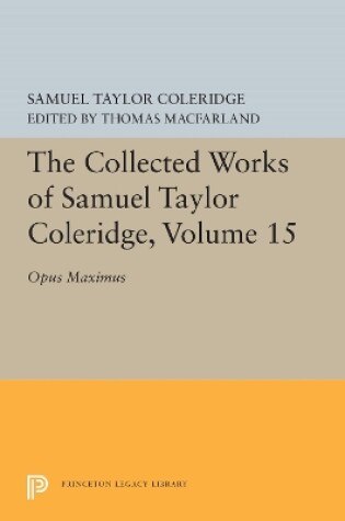 Cover of The Collected Works of Samuel Taylor Coleridge, Volume 15
