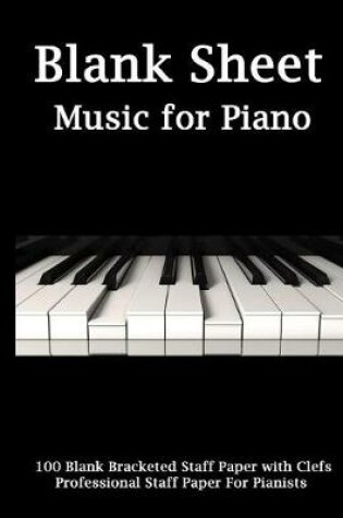 Cover of Blank Sheet Music For Piano - Keys Cover