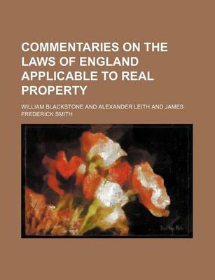 Book cover for Commentaries on the Laws of England Applicable to Real Property