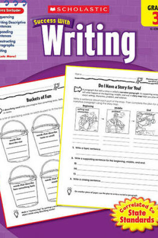 Cover of Scholastic Success with Writing: Grade 3 Workbook