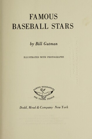 Cover of Famous Baseball Stars