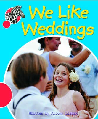Book cover for Spotty Zebra Red Change We Like Weddings