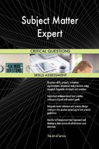 Cover of Subject Matter Expert Critical Questions Skills Assessment