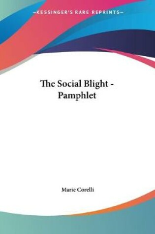 Cover of The Social Blight - Pamphlet