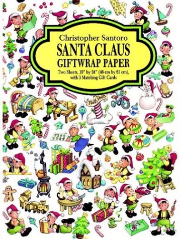Book cover for Santa Claus Giftwrap Paper
