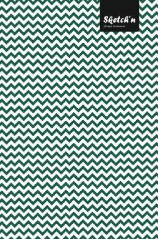 Cover of Sketch'n Lifestyle Sketchbook, (Waves Pattern Print), 6 x 9 Inches (A5), 102 Sheets (Olive Green)