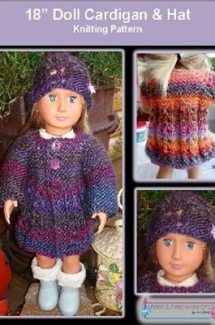 Cover of 18" Doll Cardigan & Hat - Knitting Pattern