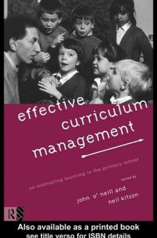 Cover of Effective Curriculum Management