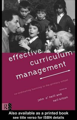 Book cover for Effective Curriculum Management