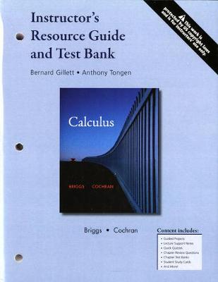 Book cover for Instructor's Resource Guide and Test Bank for Calculus