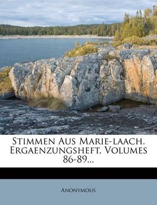 Book cover for Stimmen Aus Marie-Laach. XXII. Ergaenzungsband