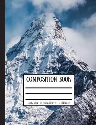 Book cover for Snowy Mountains Composition Book