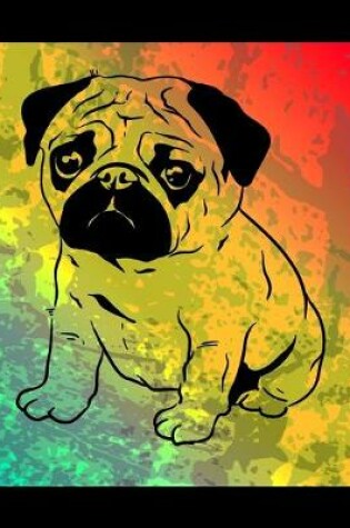 Cover of Pug Color Burst Notebook