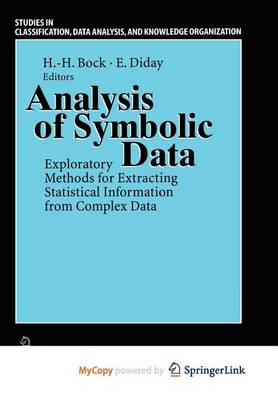 Cover of Analysis of Symbolic Data