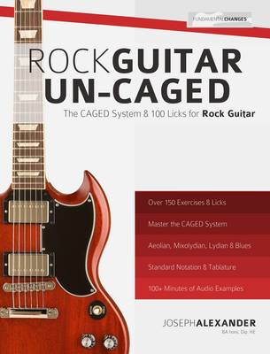 Book cover for The Caged System and 100 Licks for Rock Guitar