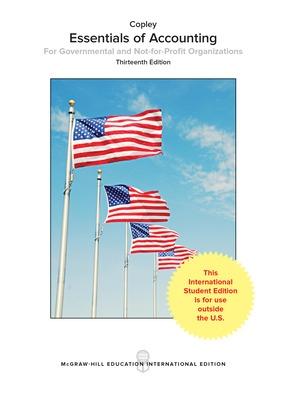 Book cover for Essentials of Accounting for Governmental and Not-for-Profit Organizations