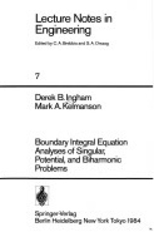 Cover of Boundary Integral Equation Analysis of Singular, Potential, and Biharmonic Problems