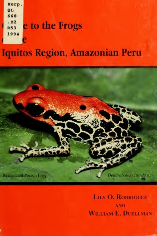 Cover of Guide to the Frogs of the Equitos Region, Amazonian Peru